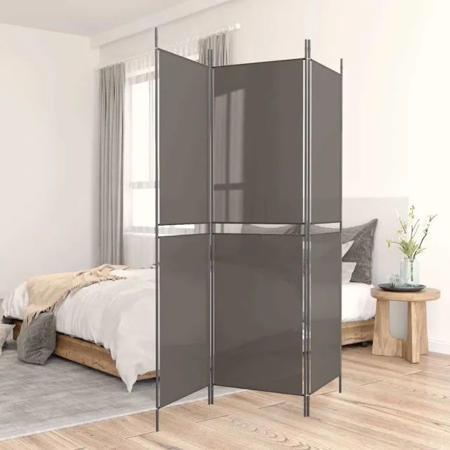 vidaXL Kamerscherm met 3 panelen 150x220 cm stof antracietkleurig, foto 2