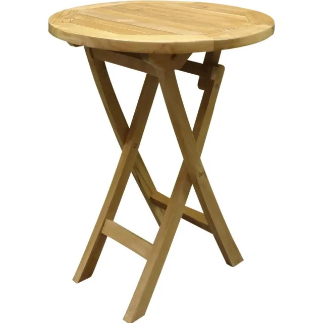 AVH Outdoor Collectie Klaptafel 60x60x75 rond model Bruin / Terre