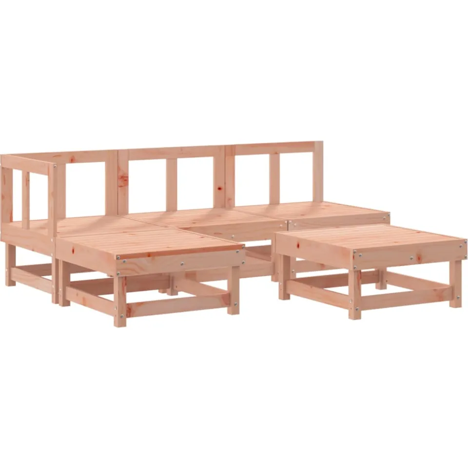 vidaXL 5-delige Loungeset massief douglashout bruin, foto 3
