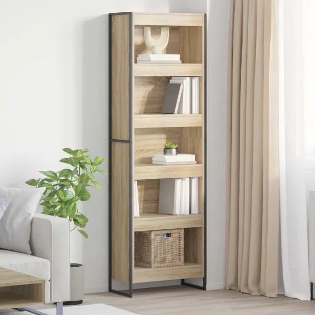 vidaXL Boekenkast 60 x 30 x 189,5 cm Sonoma eiken, foto 2