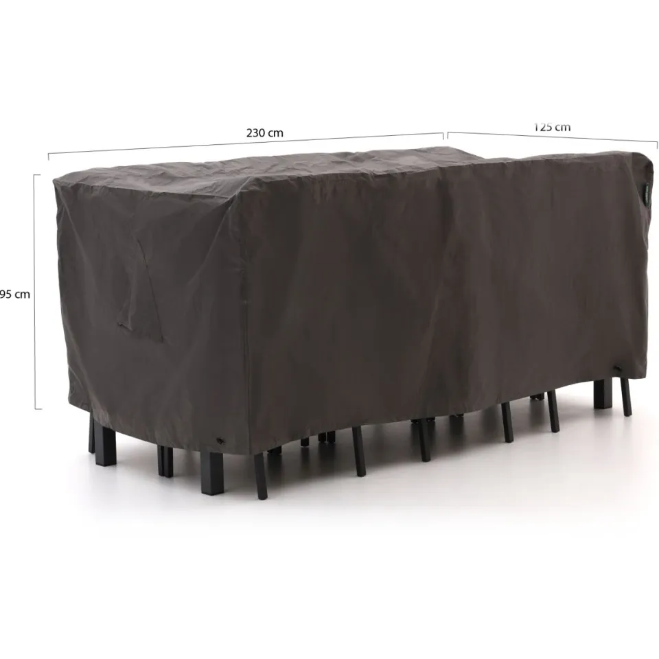 Kees Smit Collectie Kees Smit Tuinmeubelhoes barset 230x125x95cm grijs, foto 2