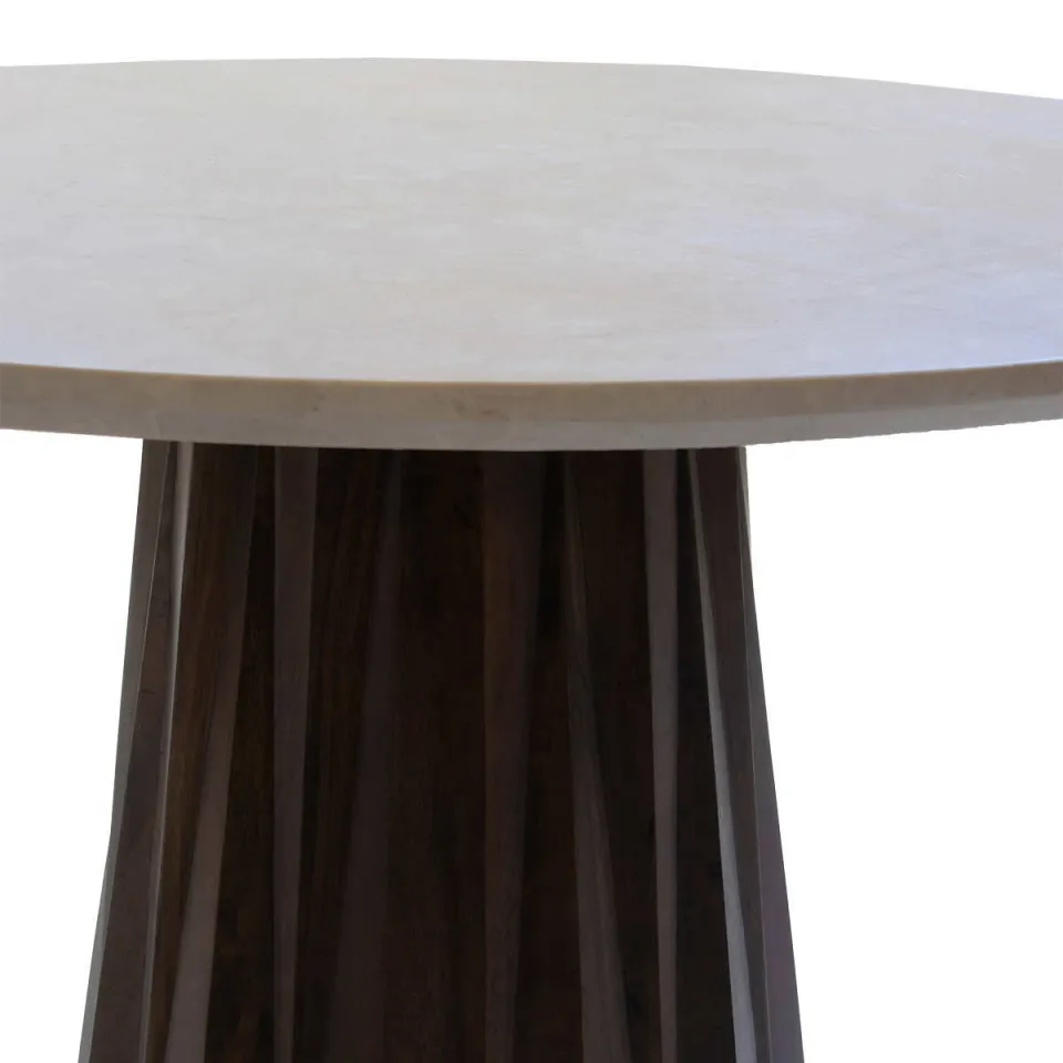 Giga Meubel Eettafel Faiza - Rond - Marmer - 120cm, foto 5