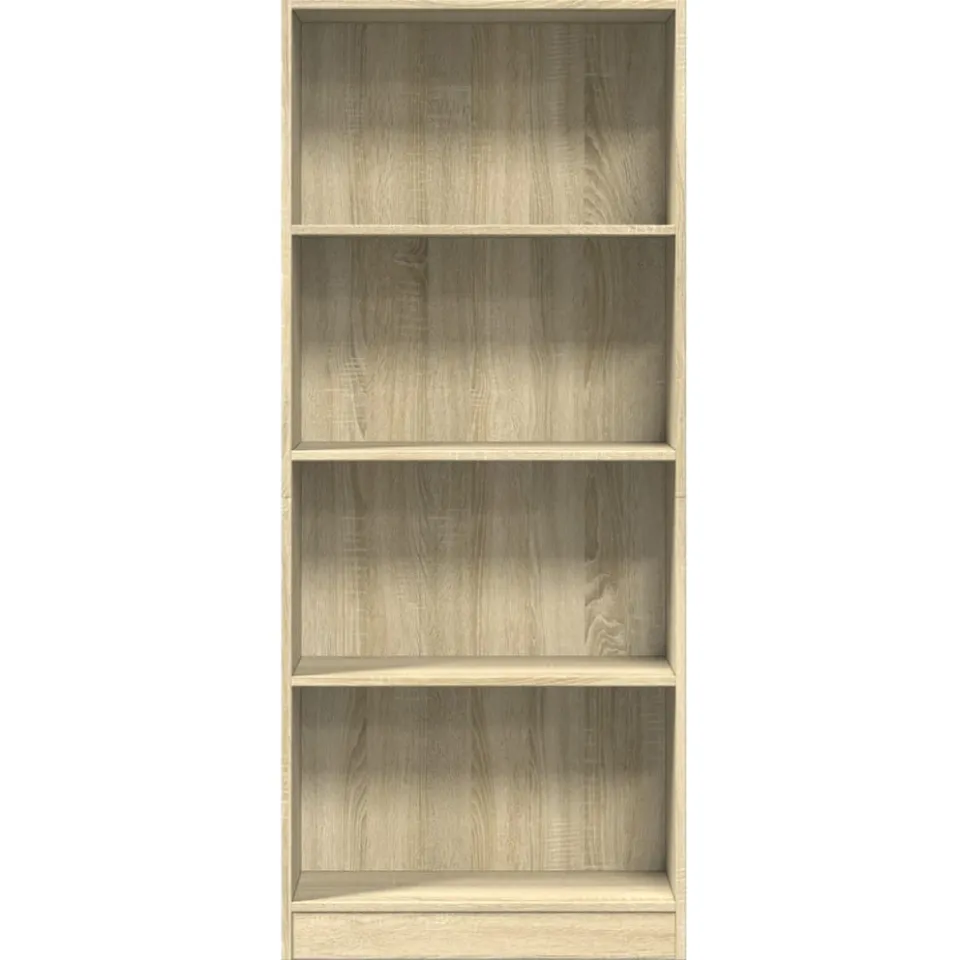 vidaXL Boekenkast 60x24x143 cm bewerkt hout sonoma eikenkleurig, foto 3