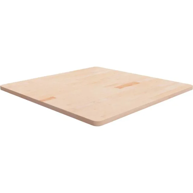vidaXL Tafelblad vierkant 90x90x2,5 cm onbehandeld massief eikenhout Bruin