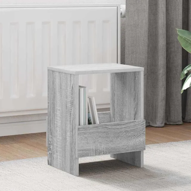 vidaXL Tijdschrift Rek Grijs Sonoma 35 x 30 x 45 cm, foto 2