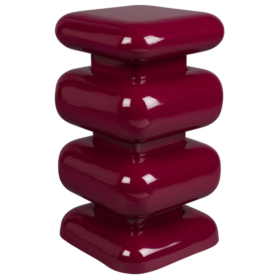 Dutchbone Stubby bijzettafel bordeaux, foto 3