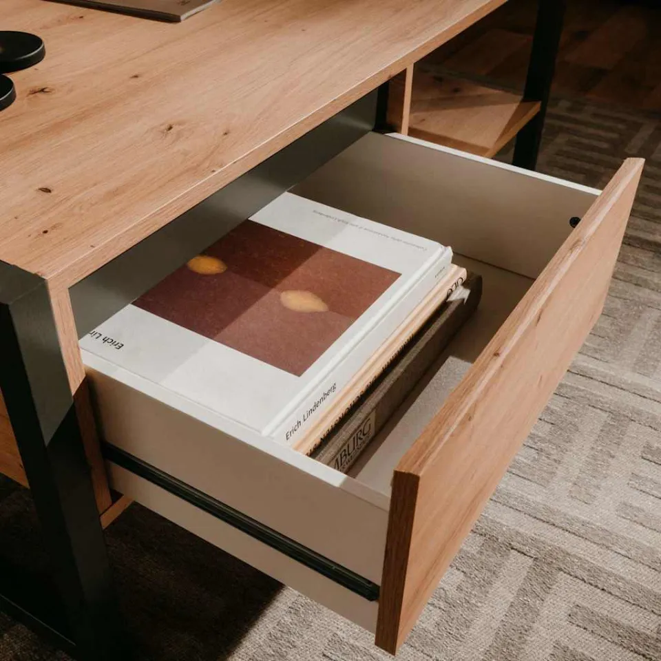Finori Salontafel Denver 55 artisan eikenkleurig en antracietgrijs, foto 4