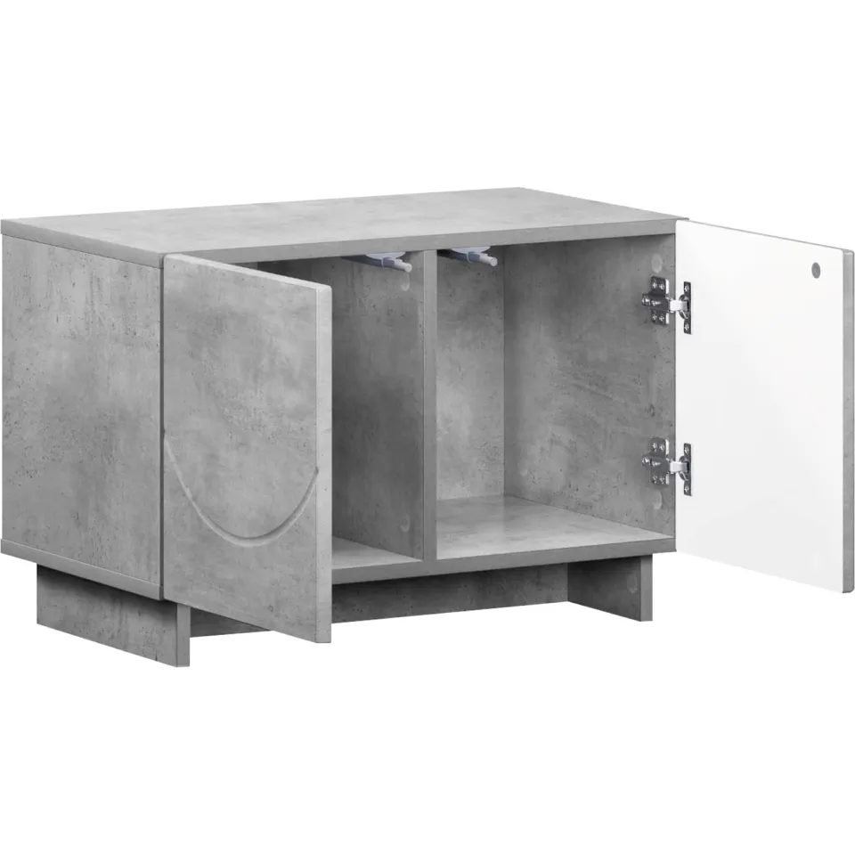 vidaXL tv-meubel 60 x 34.5 x 40 cm Betongrijs Bewerkt hout