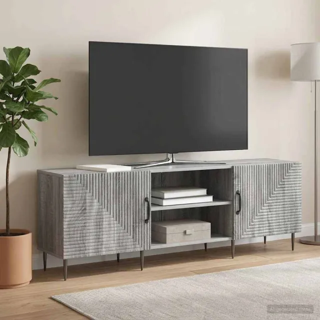vidaXL TV-kast 150 x 31 x 50 cm Grijs sonoma Bewerkt hout