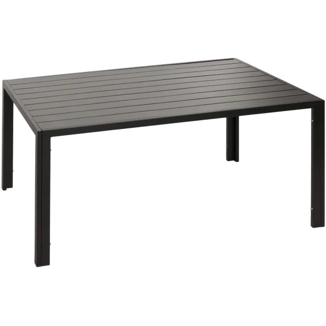 MCW Aluminium eettafel MCW-N40, tafel bistrotafel tuintafel balkontafel, weerbestendig 140x80cm ~ antraciet