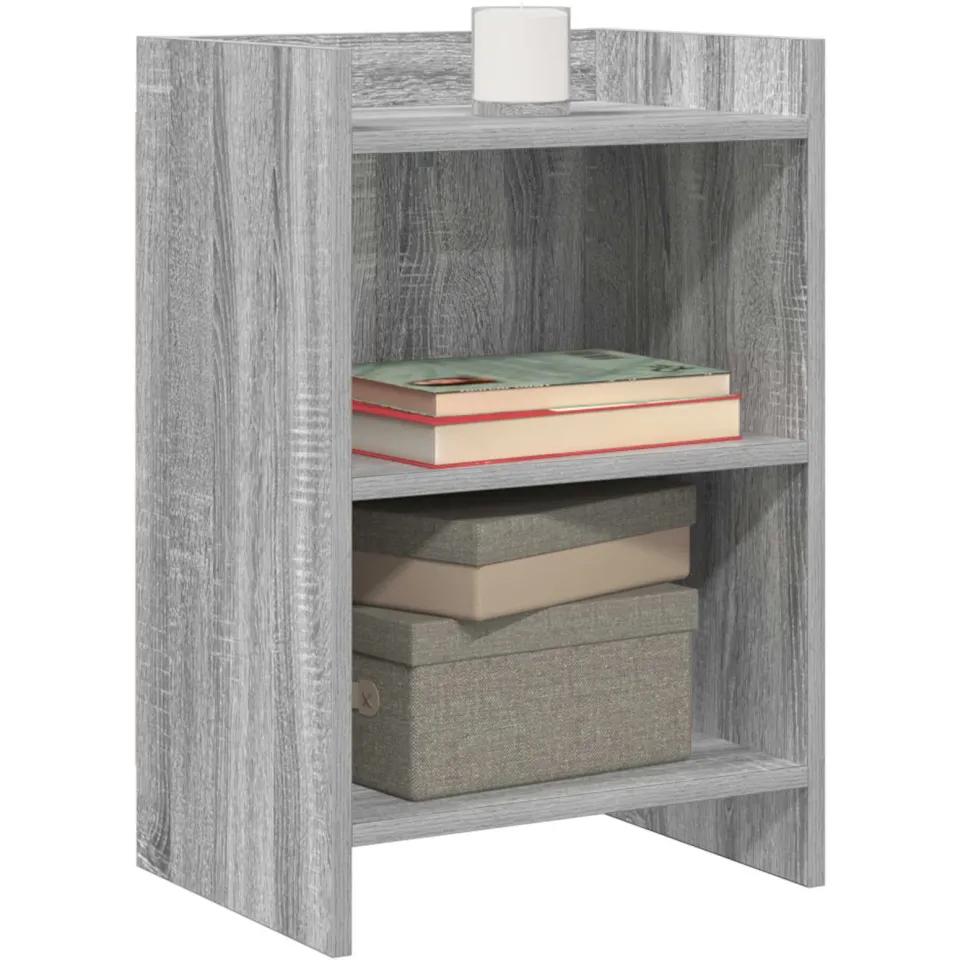 vidaXL Nachtkastjes Grijs Sonoma 40 x 30 x 60 cm Bewerkt hout