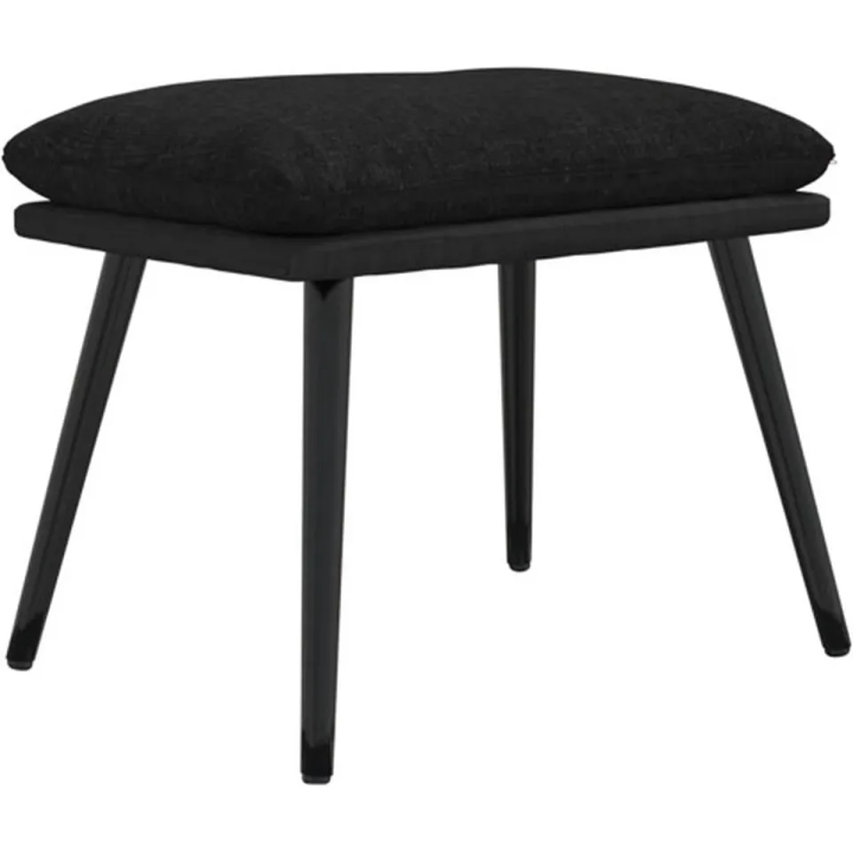 vidaXL Voetenbank 45x29,5x35 cm stof en kunstleer zwart, foto 3