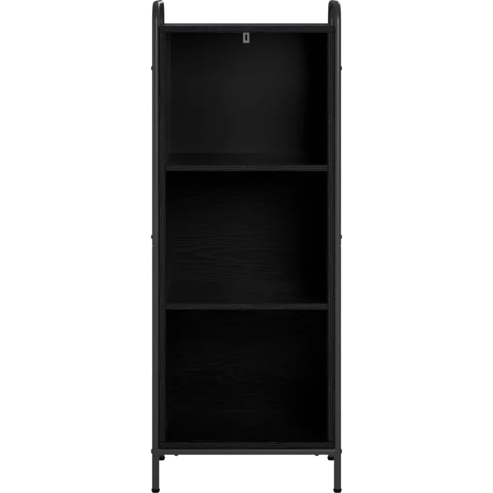 vidaXL Boekenkast 55,5 x 33 x 174 cm Bewerkt hout Zwart eiken