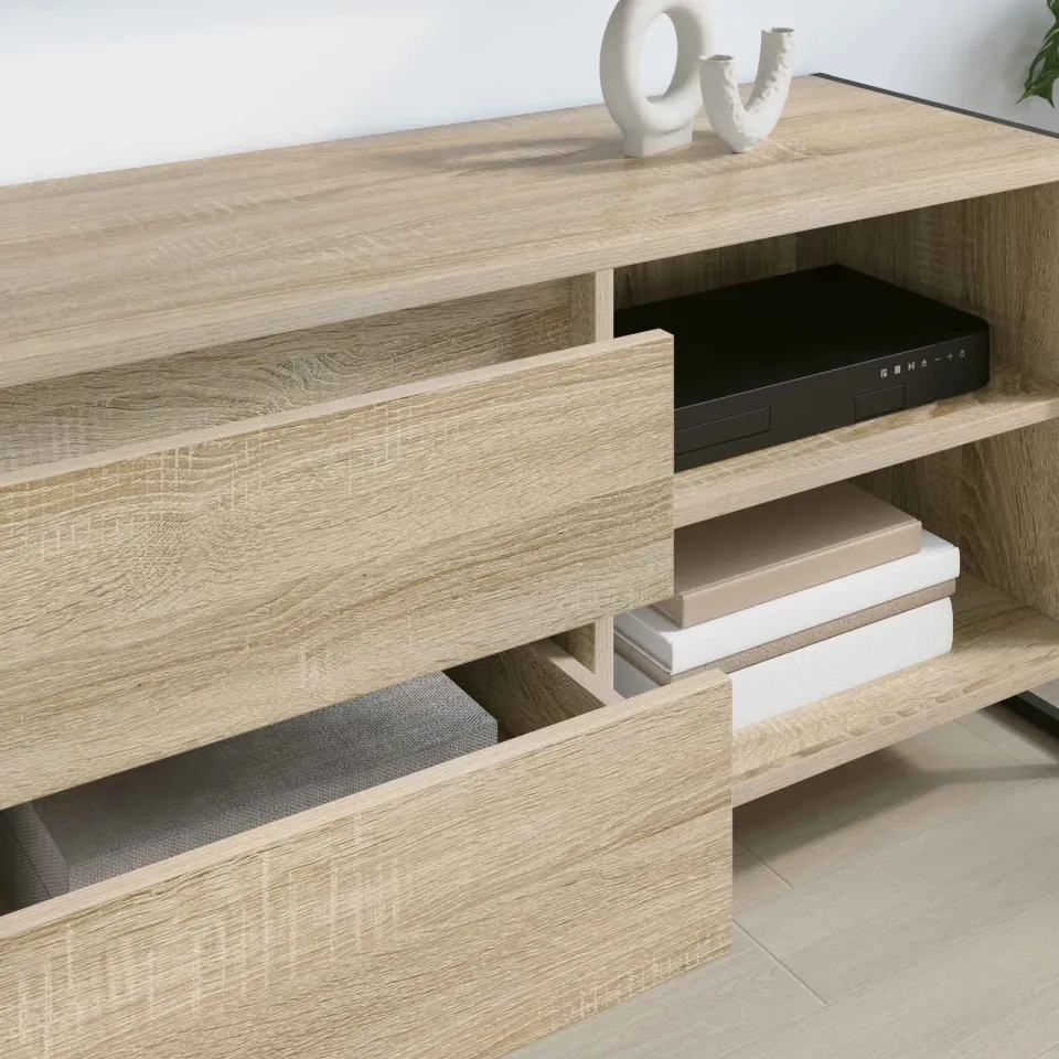 vidaXL TV-kast 100 x 36 x 49,5 cm Sonoma Eiken Bewerkt hout, foto 4