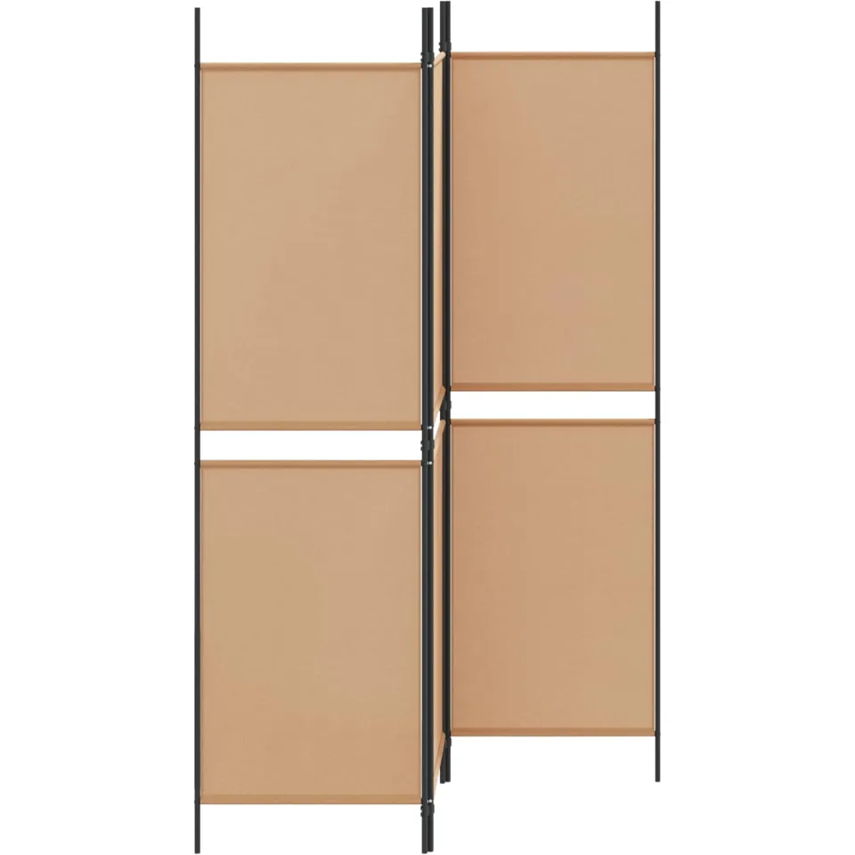 vidaXL 3-paneel kamerscherm Beige 150 x 180 cm Stof, foto 3
