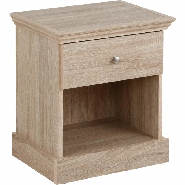 Notio Living Binz-Nachtkastje - 1-deur - Eiken Bruin