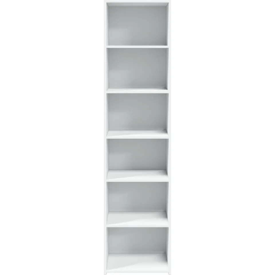 vidaXL Hoge kast 45x41x185 cm bewerkt hout wit, foto 2