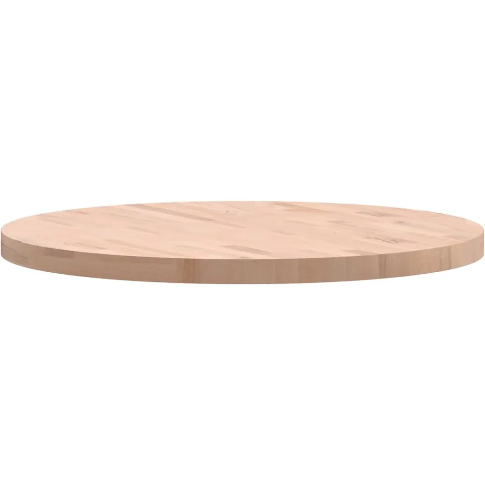 vidaXL Tafelblad rond Ø80x4 cm massief beukenhout Bruin