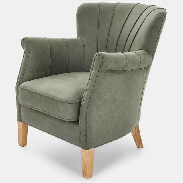 Loberon Fauteuil Bartley groen