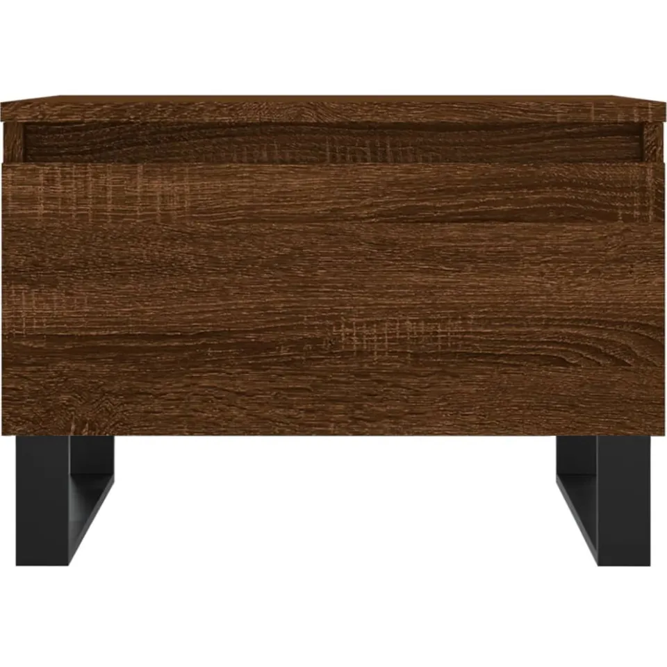 vidaXL Salontafels 2 st 50x46x35 cm bewerkt hout bruin eikenkleur, foto 4