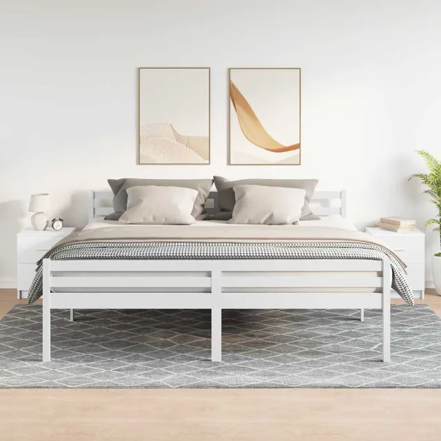 vidaXL Nachtkastjes 2 st met 2 lades 40x36x50 cm wit, foto 2