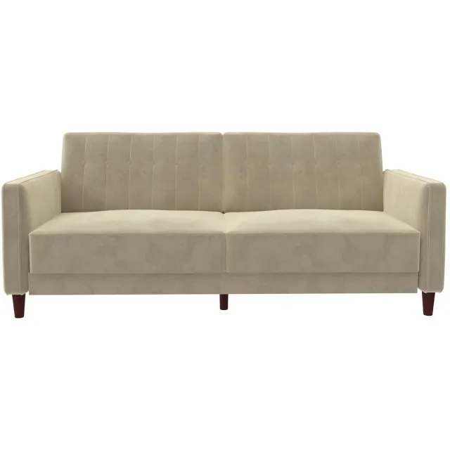 I.T.T. Slaapbank-PinTufted - 2-zits - Tan Fluweel Bruin
