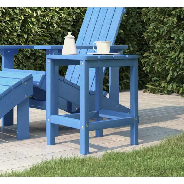 vidaXL Tuintafel Adirondack 38x38x46 cm HDPE aquablauw, foto 2