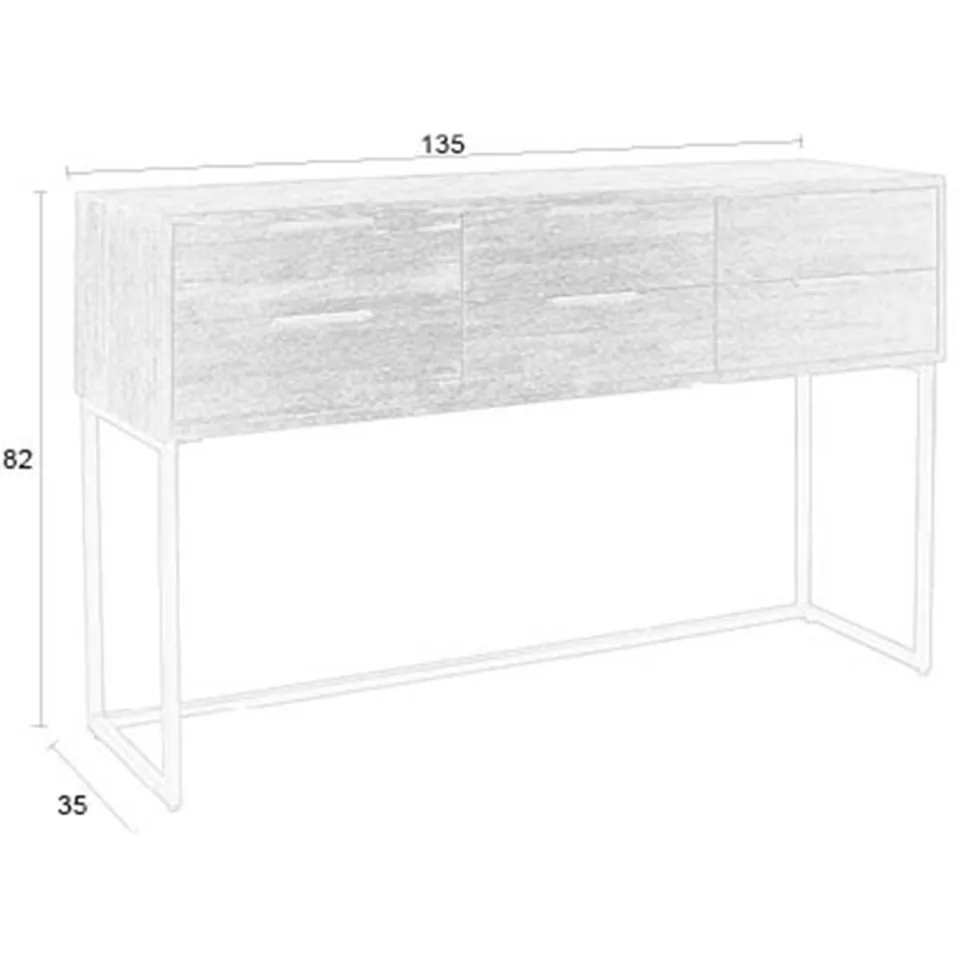 Housecraft Living Webster dressoir donkerbruin, foto 2