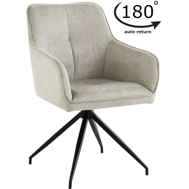 ExitoDesign ASTER - Bureaustoel - Beige Stof - Zwart Metalen Frame Beige;Zwart