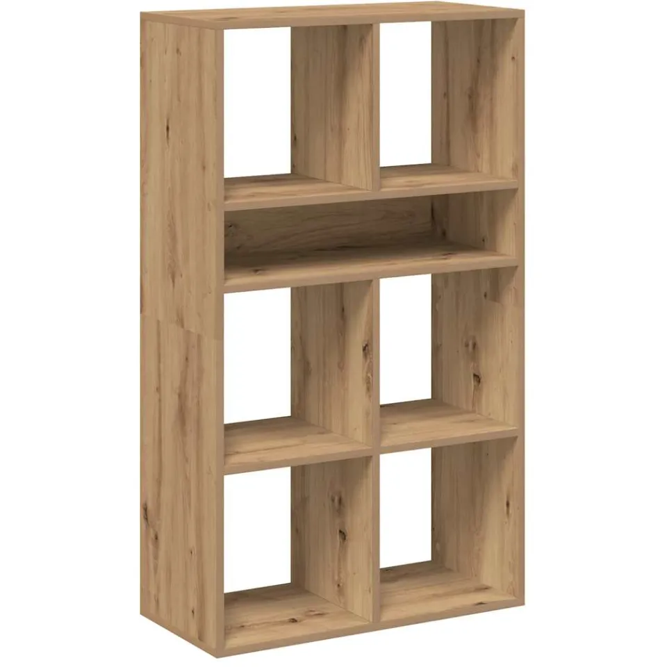 vidaXL Boekenkast 66x31x112 cm bewerkt hout artisanaal eikenkleur, foto 3