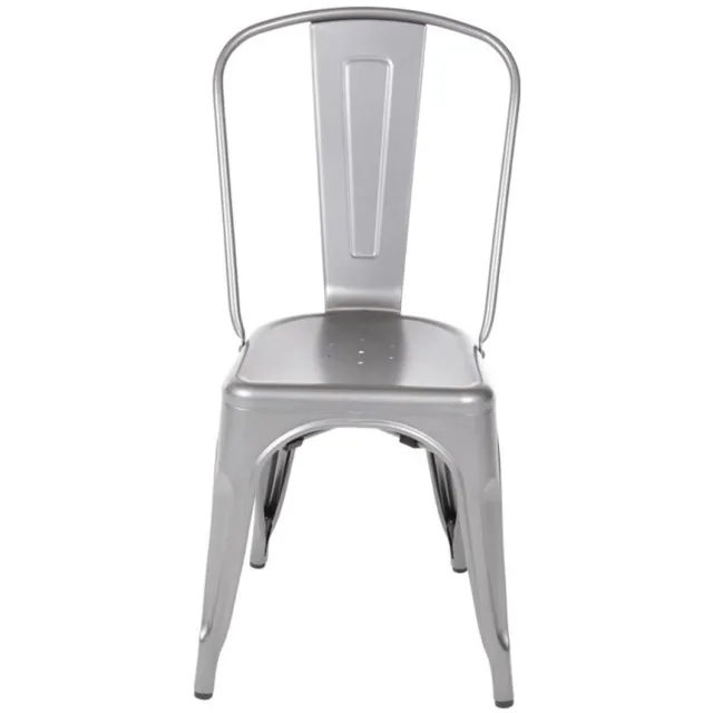 Bolero Stalen Stoel Grijs (4 Stuks) - Bolero GL329 - Horeca & Professioneel