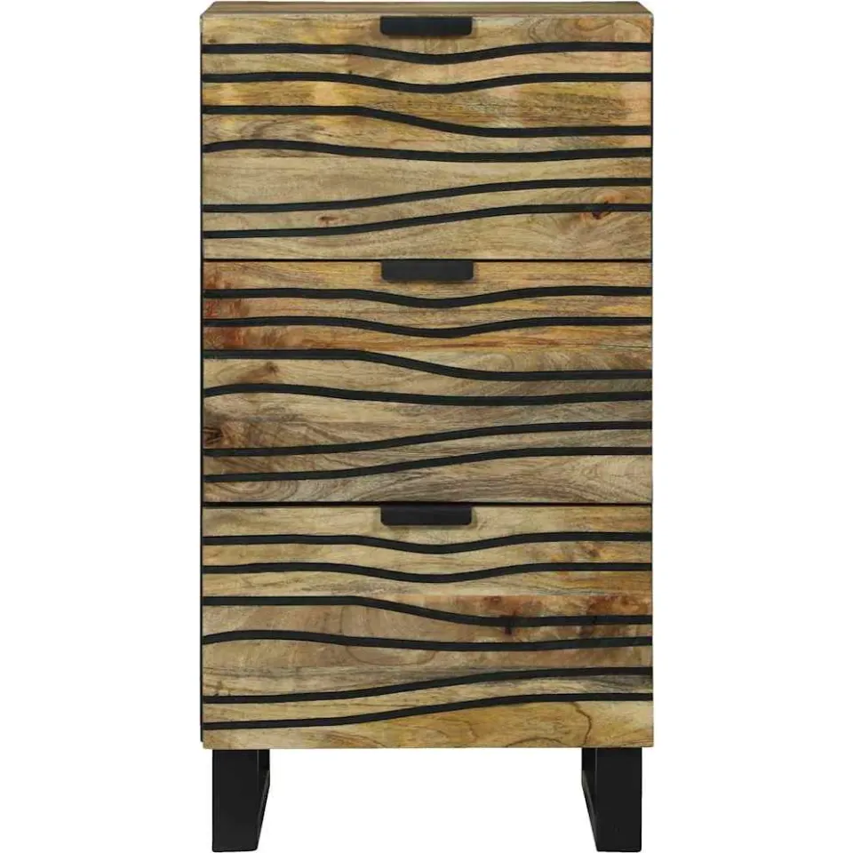 vidaXL Dressoir Bruin 40 x 33 x 75 cm massief mangohout, foto 3