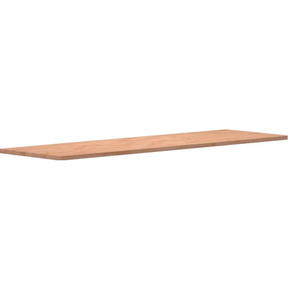 vidaXL Bureaublad 180x55x2,5 cm massief beukenhout Bruin