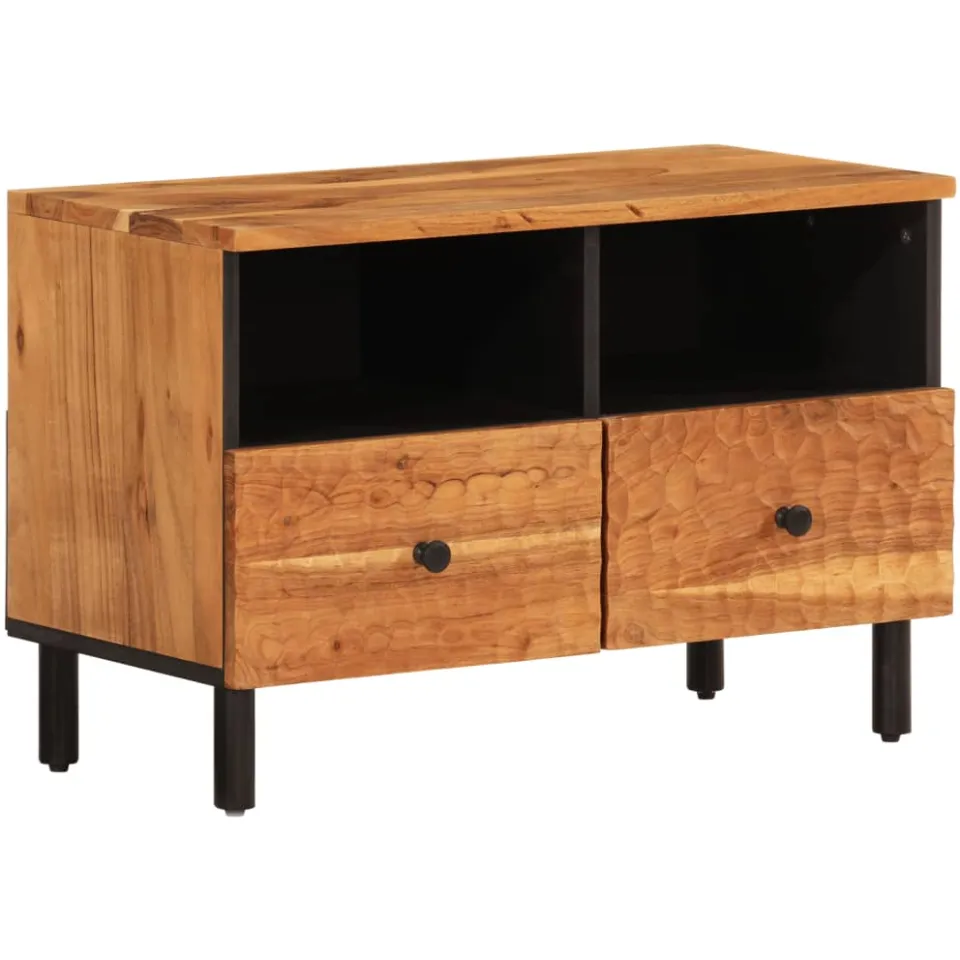 vidaXL Tv-meubel 70x33x46 cm massief acaciahout Bruin