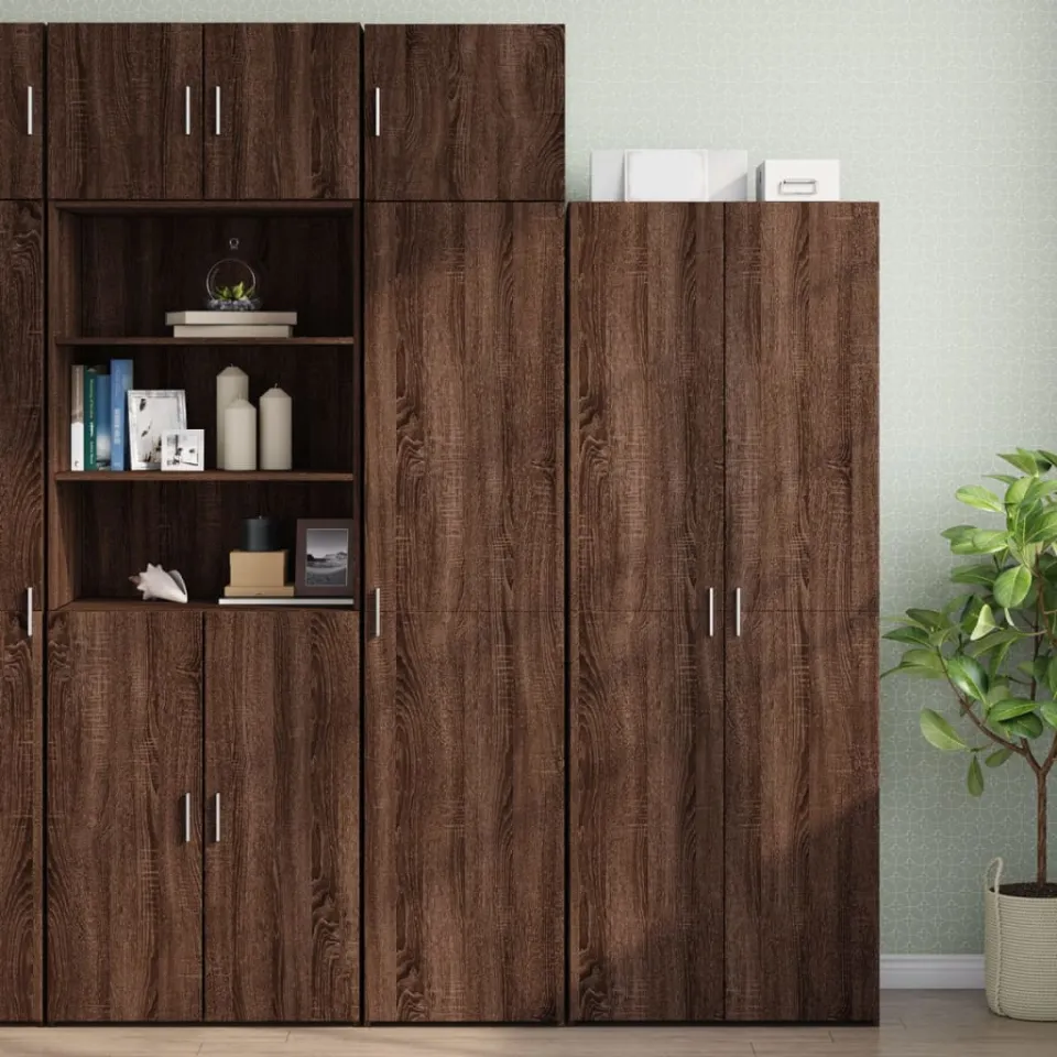 vidaXL Wandkast 45x42,5x40 cm bewerkt hout bruin eikenkleurig, foto 2