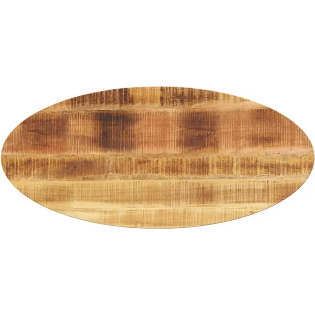 vidaXL Tafelblad ovaal 110x40x2,5 cm massief mangohout Bruin