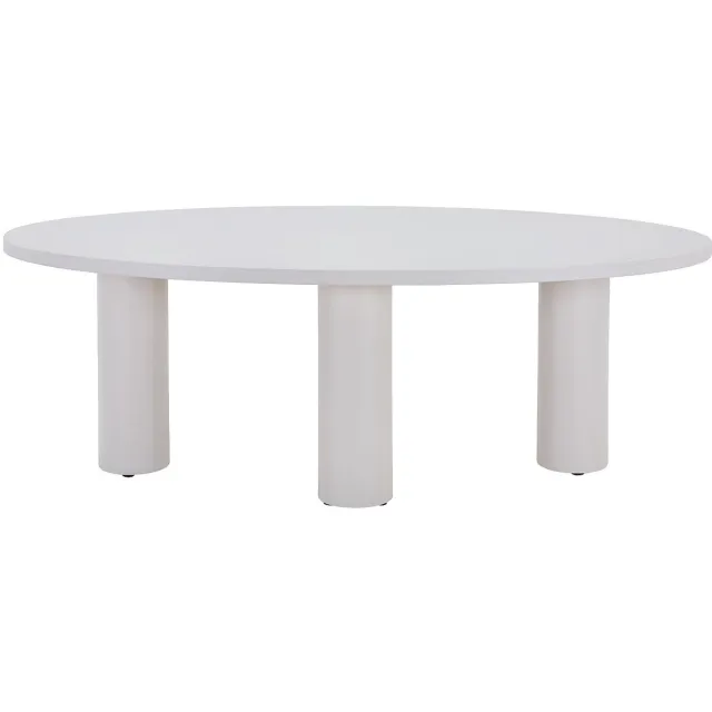 Vente-unique Eettafel voor 8 personen van MDF - Beige - FALYN