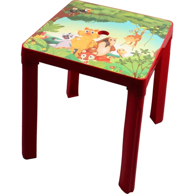 Paradiso Toys Kid's Table Red IML Rood