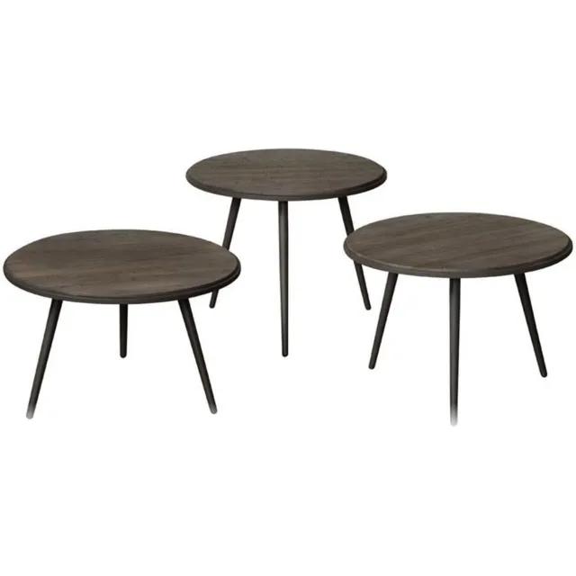 Tower Living Turi bijzettafel set 55 cm - grijs