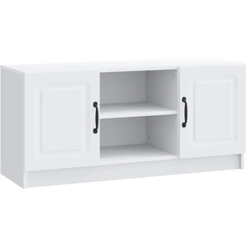 vidaXL TV-kast Wit 102 x 34,5 x 47 cm Bewerkt hout