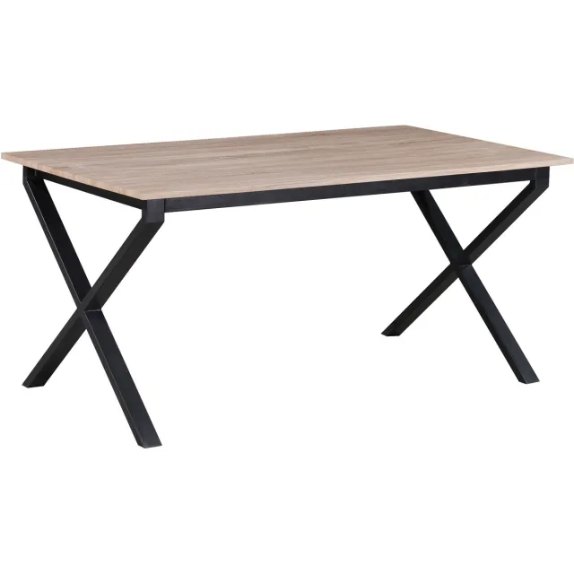 Notio Living Ipswich-Eettafel - 160 cm - Eikenlook Bruin