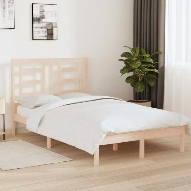 vidaXL Bedframe zonder matras massief grenenhout 120x200 cm Bruin