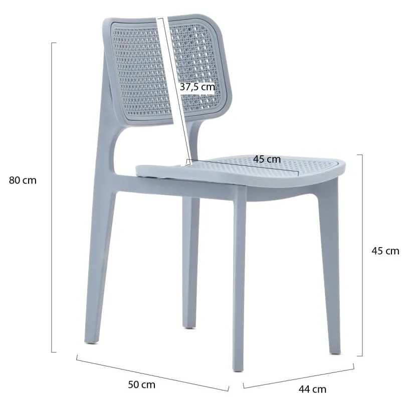 Forza Furniture Forza Xitta dining tuinstoel blauw, foto 2
