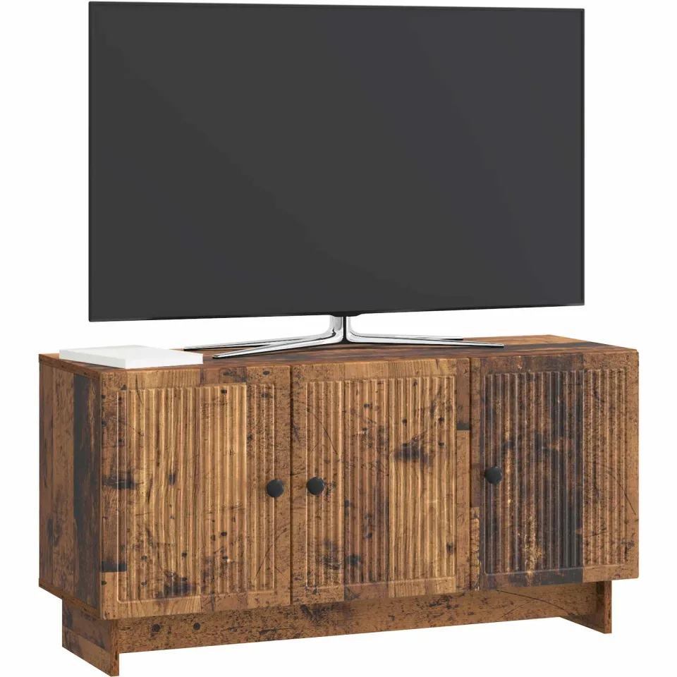 vidaXL TV-kast 99 x 34,5 x 50 cm Oud hout Bewerkt hout bruin, foto 3