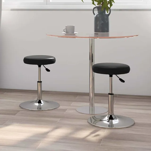 vidaXL Eetkamerstoelen 2 st kunstleer zwart, foto 2