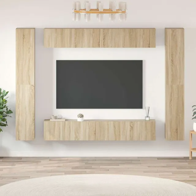vidaXL 10-delige Tv-meubelset bewerkt hout sonoma eikenkleurig, foto 2