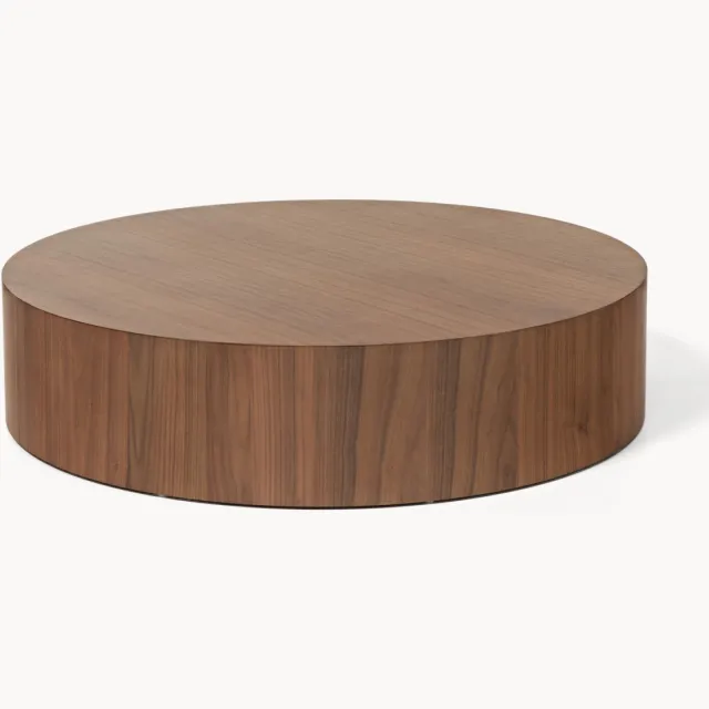 Westwing Collection Ronde houten salontafel Dan Bruin