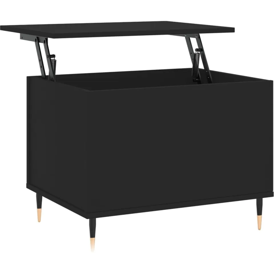 vidaXL Salontafel 60x44,5x45 cm bewerkt hout zwart, foto 3