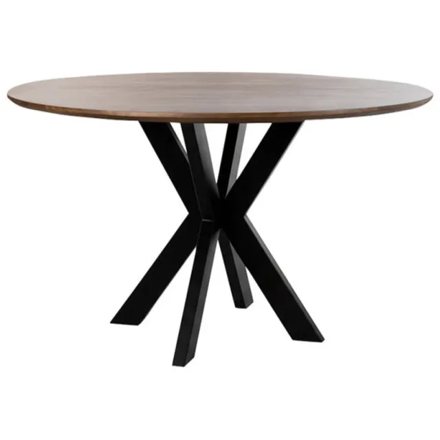 MySons Eettafel Tokio rond mangohout smooth Ø120 cm - Walnoot