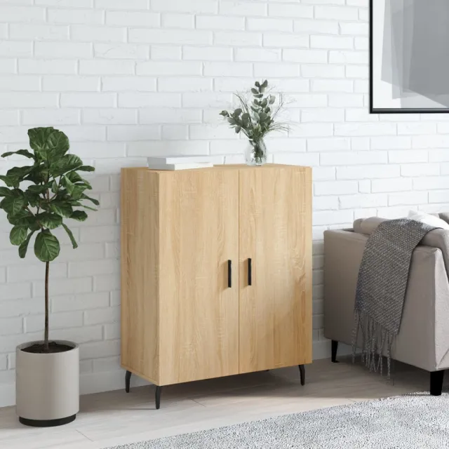 vidaXL Dressoir 69,5x34x90 cm bewerkt hout sonoma eikenkleurig, foto 2